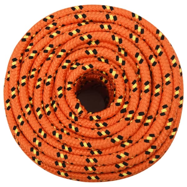 Båtlina orange 14 mm 50 m polypropylen