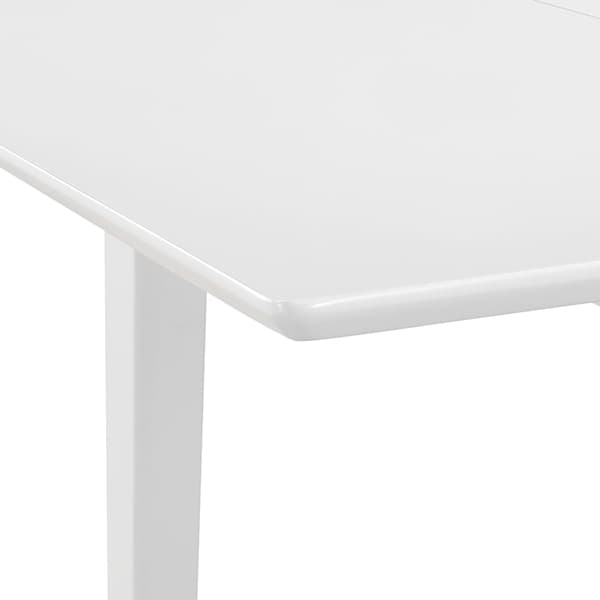 Utdragbart matbord (80-120)x80x74 cm vit MDF