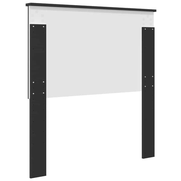 Huvudgavel Svart Ek 100 cm Konstruerat trä