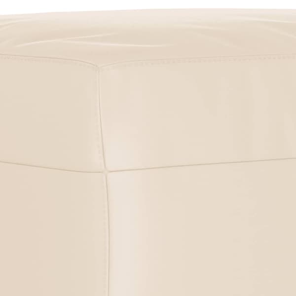 Fotpall Beige 70x55x41 cm mikrofiber tyg