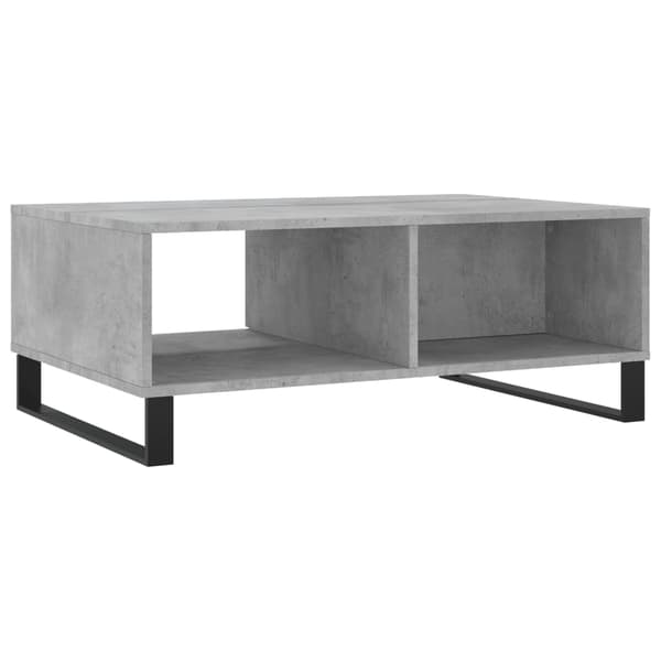 Soffbord betonggrå 90x60x35 cm konstruerat trä