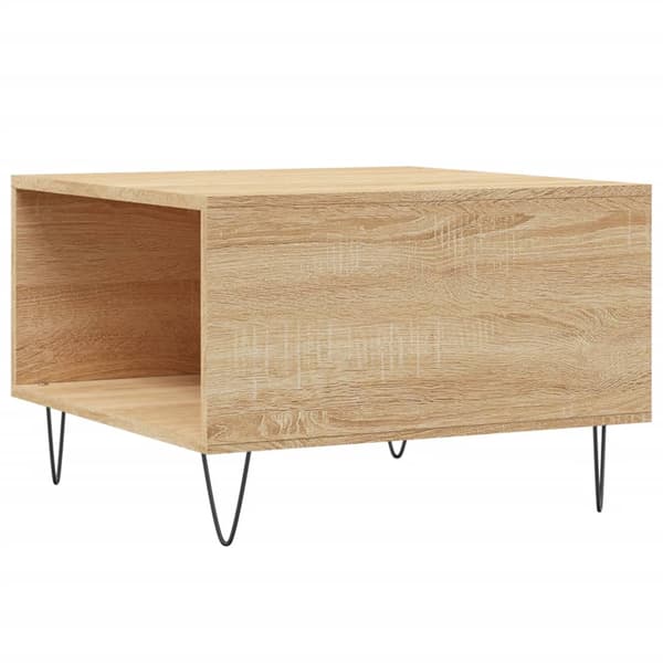 Soffbord sonoma-ek 55x55x36,5 cm konstruerat trä
