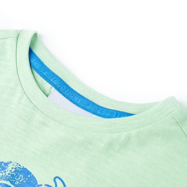 T-shirt för barn ljusgrön 128