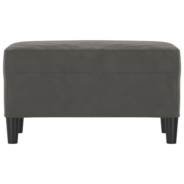 Bänk mörkgrå 70x35x41 cm sammet