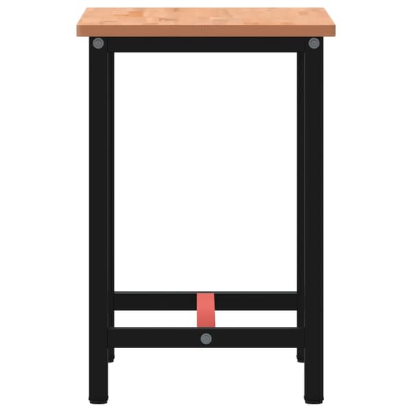 Arbetsbänk 80x55x81,5 cm massivt bokträ och metall