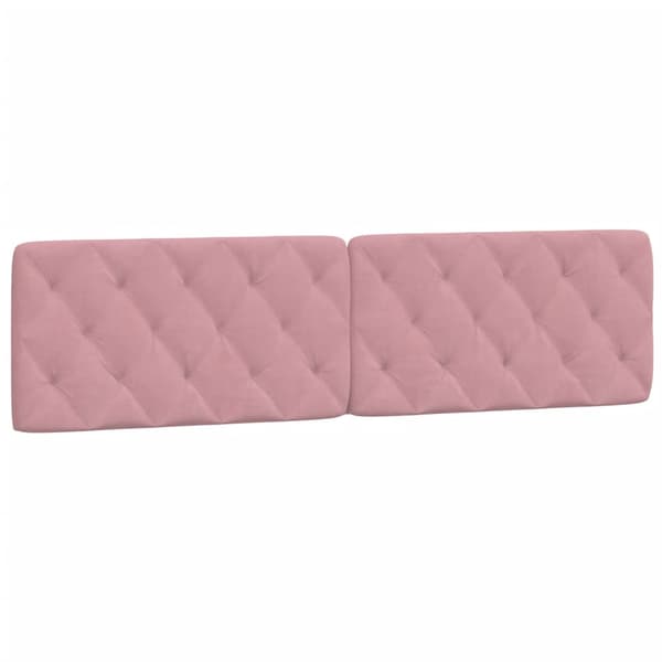 Bed with Mattress Pink 200x200 cm Velvet