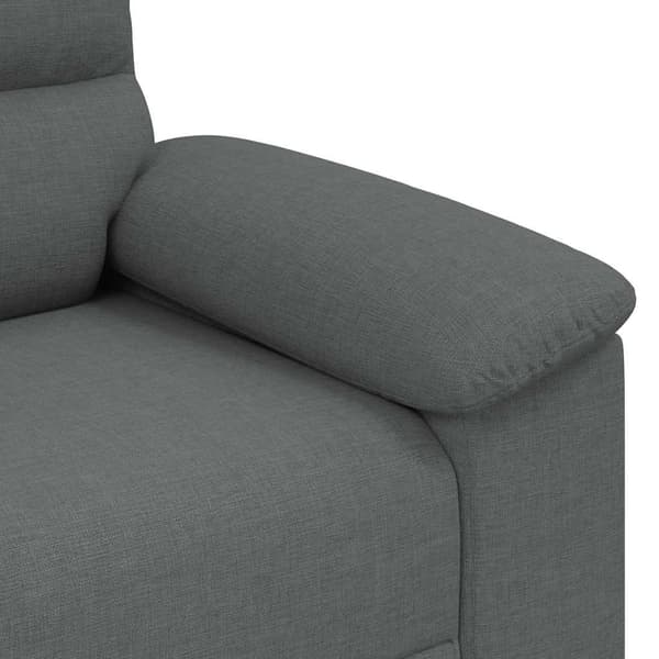 2-sitssoffa mörkgrå 180x81x84 cm tyg