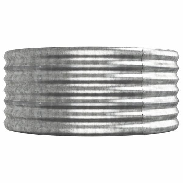 Odlingslåda galvaniserat stål 368x80x36 cm silver