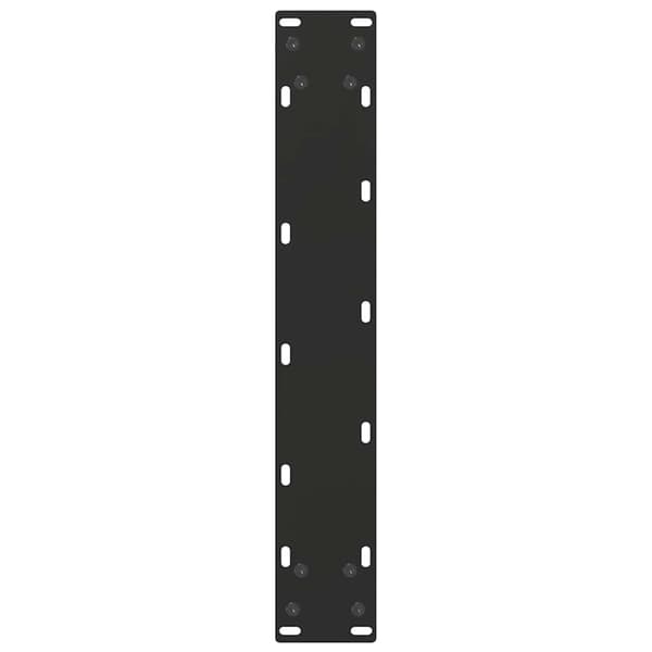 Barbordsben U-formade 2 st svarta 40x(100-101) cm stål