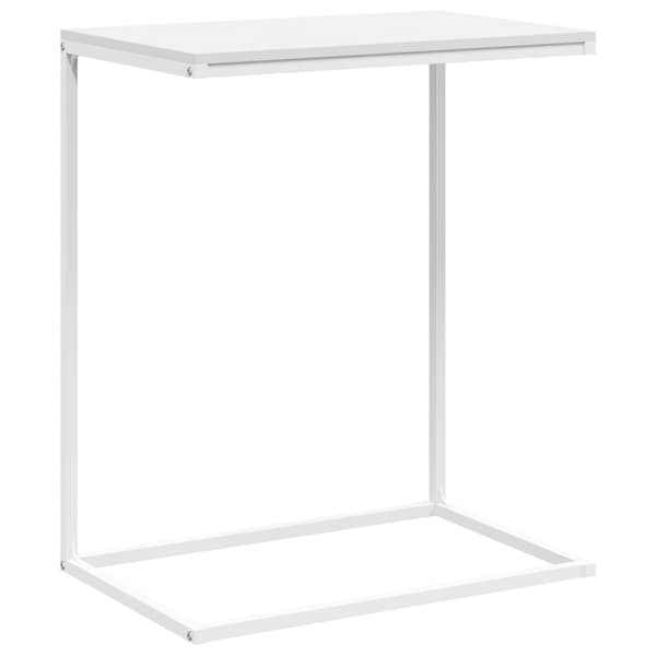 Sidobord vit 55x35x66 cm konstruerat trä