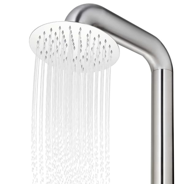 Utedusch 225 cm rostfritt stål