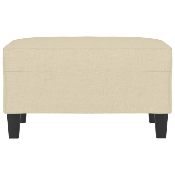 Fotpall gräddvit 70x55x41 cm tyg
