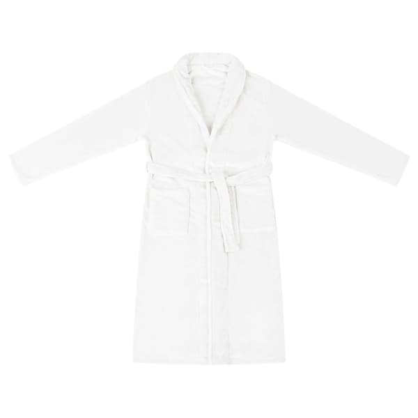 Badrock Utan Huva Vit s Flanell