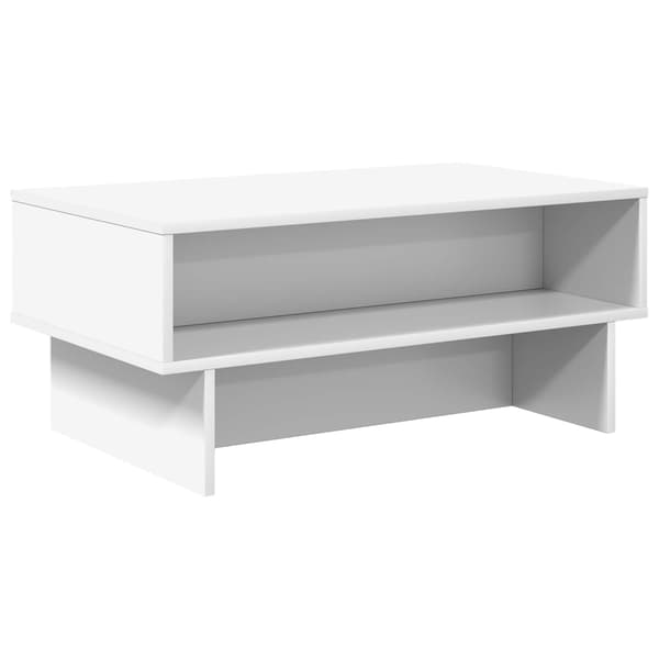 Kaffeebord Vit 80 x 46 x 35 cm Konstruerat trä