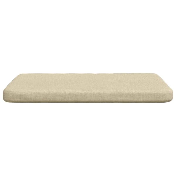 Sittkuddar 4 pcs Kräm 40 x 40 x 3 cm tyg