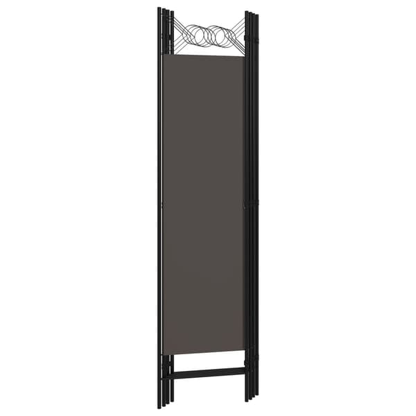Rumsavdelare 4 paneler antracit 160x180 cm