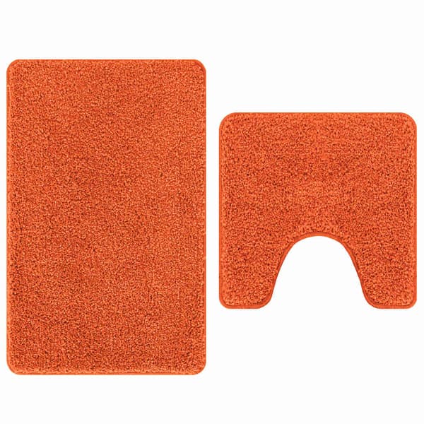 Antisklid badmatta set 2 pcs Orange PP
