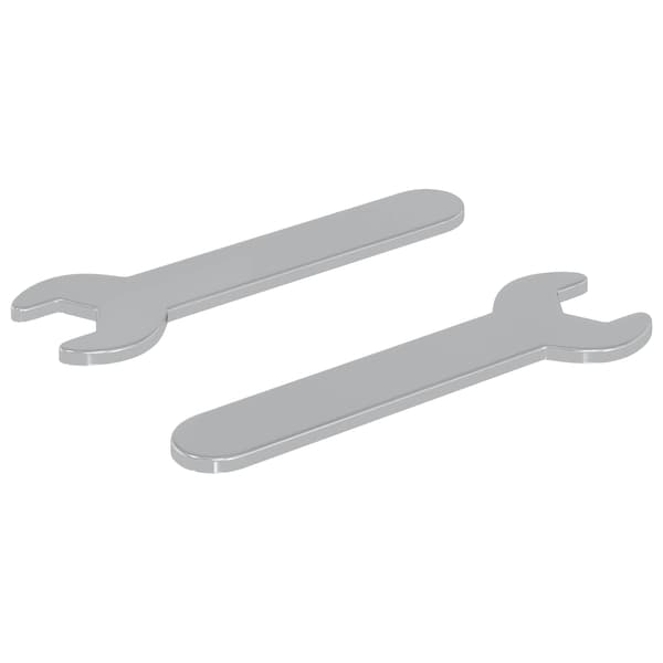 Blocknyckel 2 pcs Silver 10 mm Järn