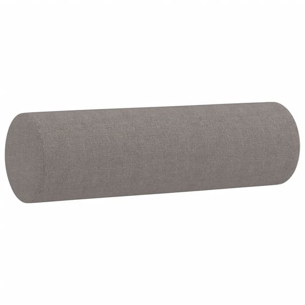 Soffgrupp med kuddar 2 delar taupe tyg