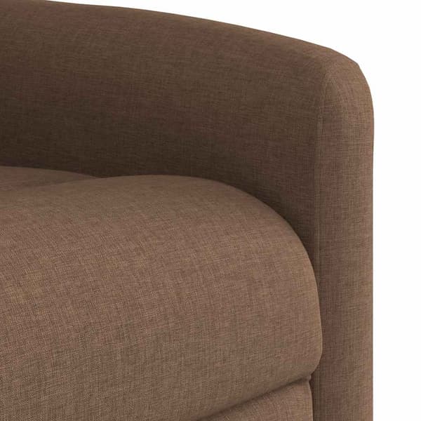Reclinerfåtölj brun tyg