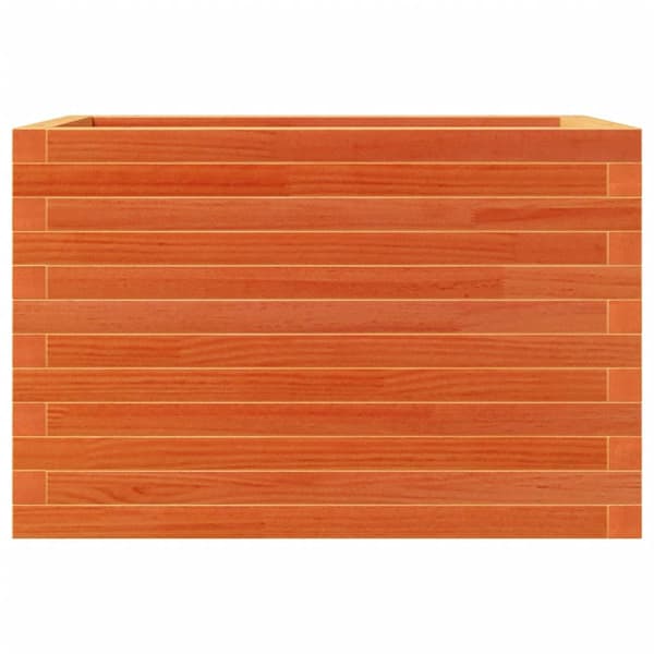 Odlingslåda vaxbrun 70x40x46 cm massiv furu