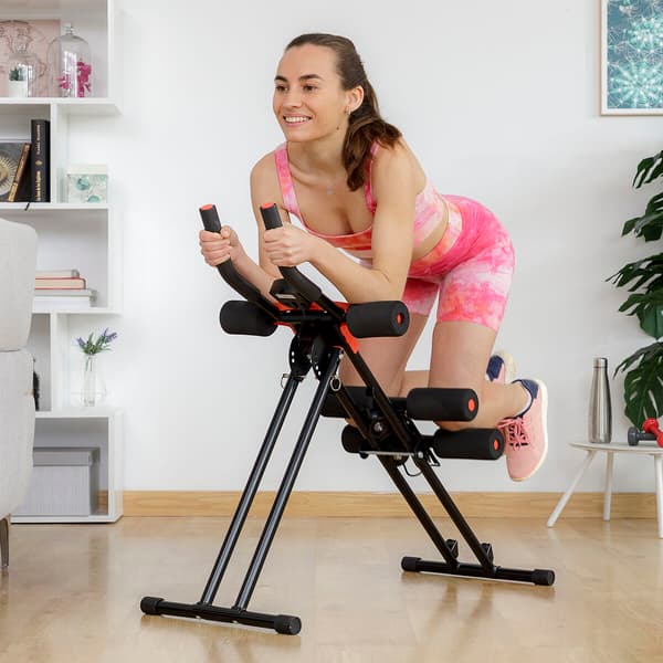 Folding Abdominal Machine med træningsguide Plawer InnovaGoods