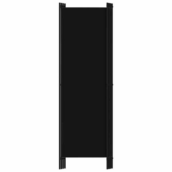 Rumsavdelare 4 paneler svart 200x180 cm