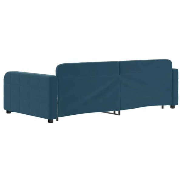 Dagbädd utdragbar blå 100x200 cm sammet