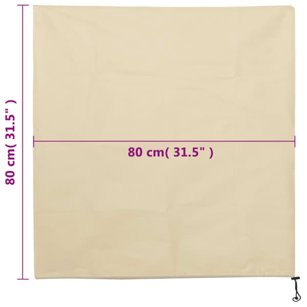 Fiberdukar med dragsko 8 st 70 g/m² 0,8x0,8 m