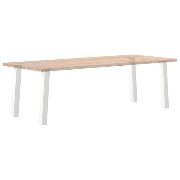 Konsolbordsben 4 st vita 72 cm stål