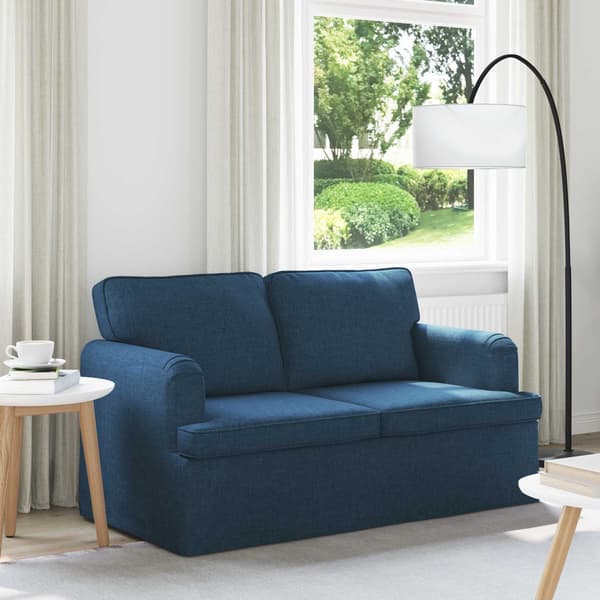 Soffa Blå 144 x 80 x 85 cm tyg