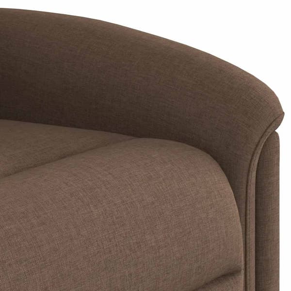 Reclinerfåtölj brun tyg