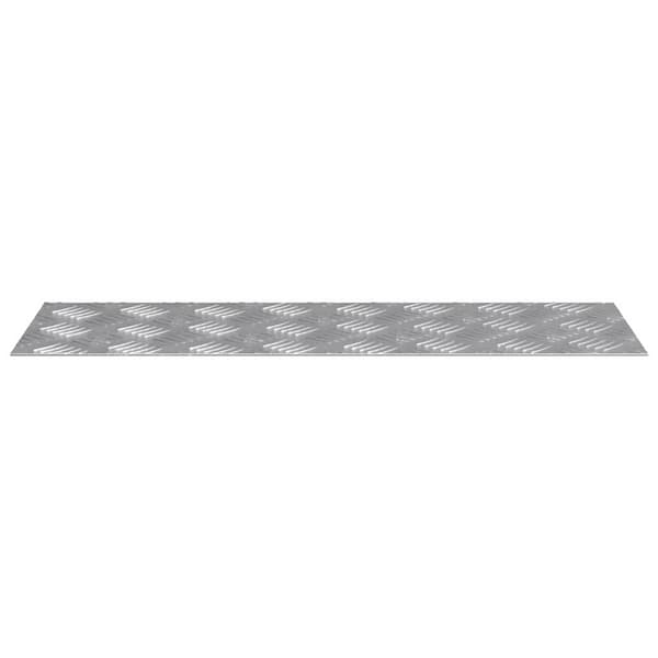 Trappsteg Rektangulär 4 pcs Silver 60 x 20 cm Aluminium