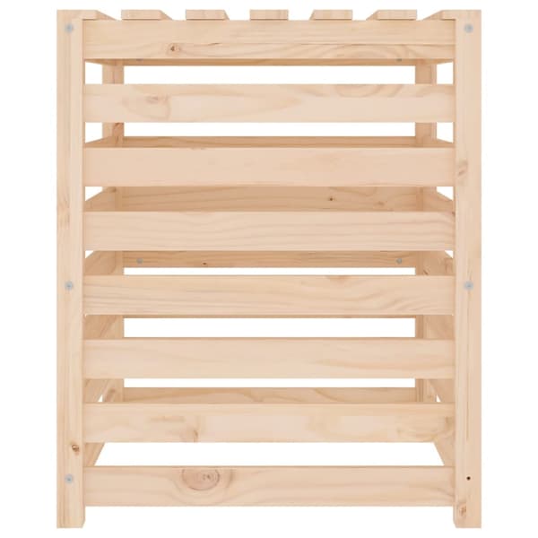 Kompostlåda 63,5x63,5x77,5 cm massiv furu
