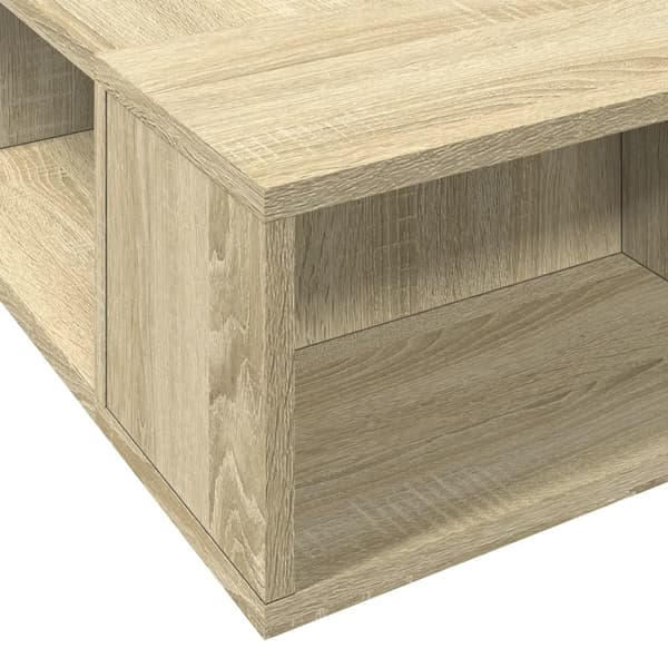 Sängram sonoma-ek 75x190 cm konstruerad trä