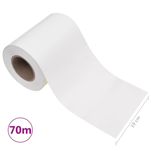 Insynsskyddslist PVC 70x0,19 m Vit