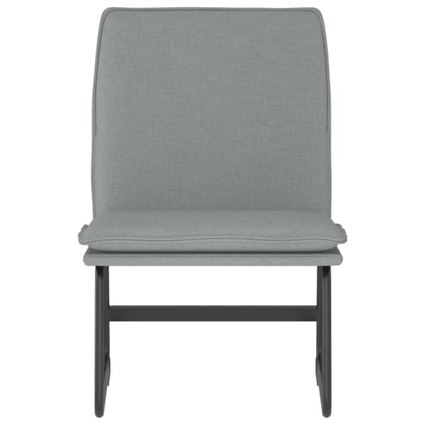 Loungestol grå 52x75x76 cm tyg