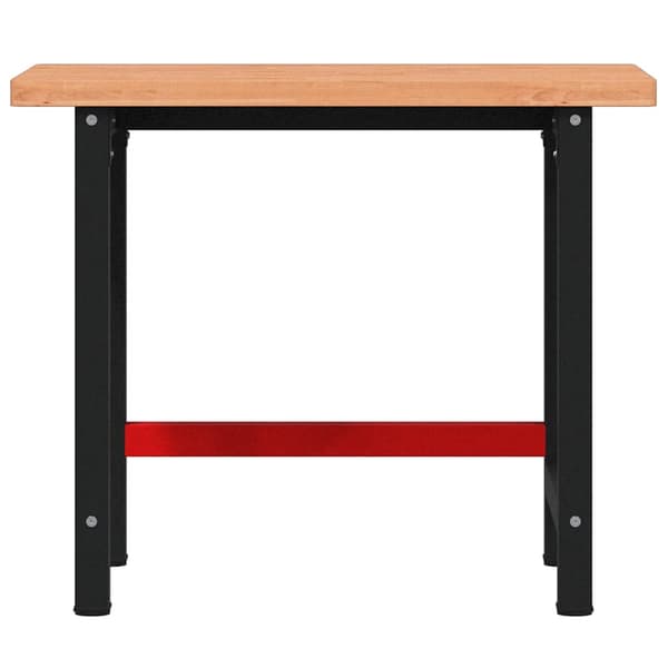 Arbetsbänk 100x60x83 cm massiv bok rektangulär