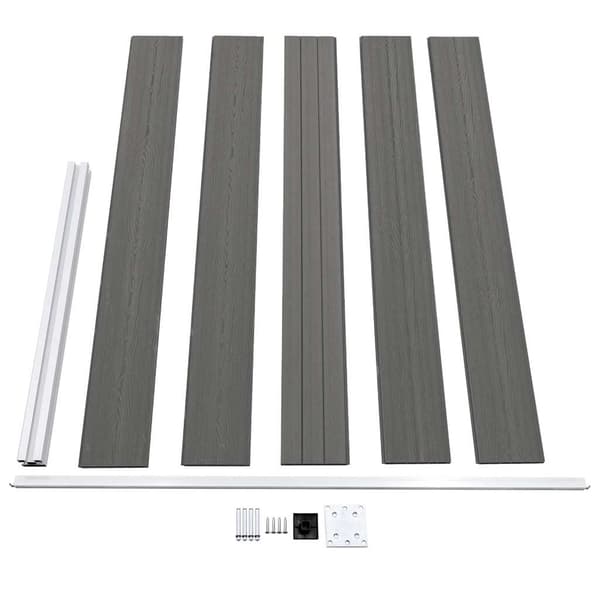 Staketpanel WPC 175x105 cm grå