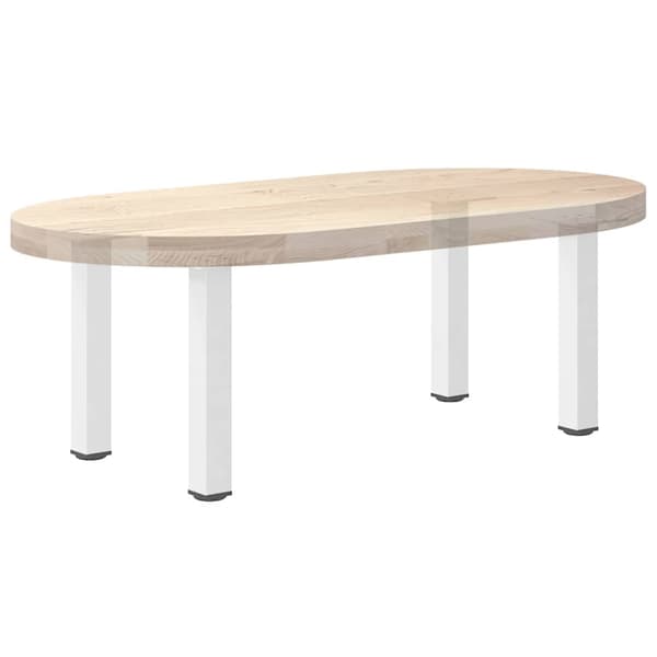 Soffbordsben 4 st vita 30-32 cm stål