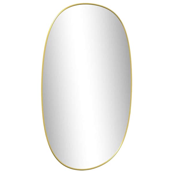 Väggspegel guld 70x45 cm