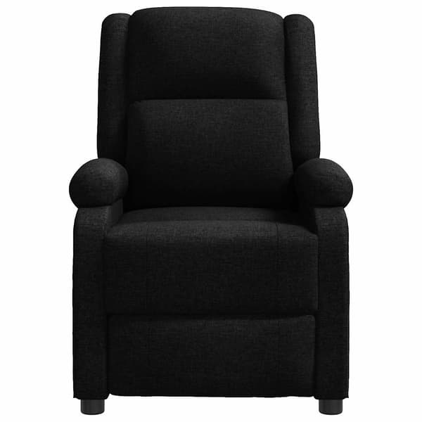 Reclinerfåtölj svart tyg