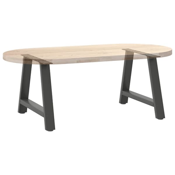 Soffbordsben A-formade 2 st antracit 60x(42-43) cm stål