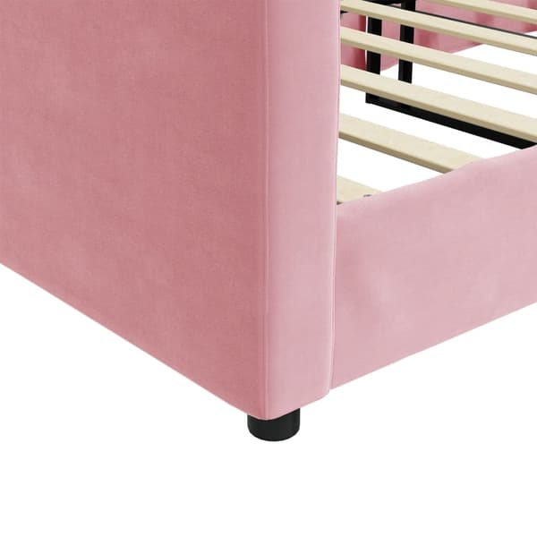 Dagbädd rosa 80x200 cm sammet