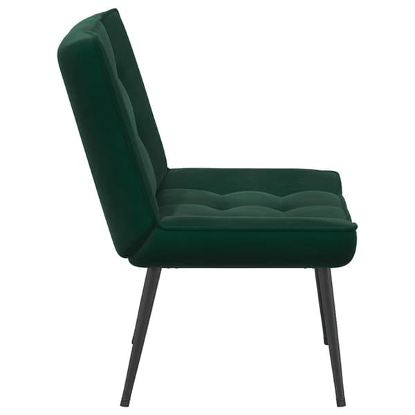 Vilstol mörkgrön 64x74x84 cm sammet
