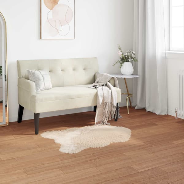 Fuskfäll matta TAFALLA Beige 80 x 120 cm Polyester