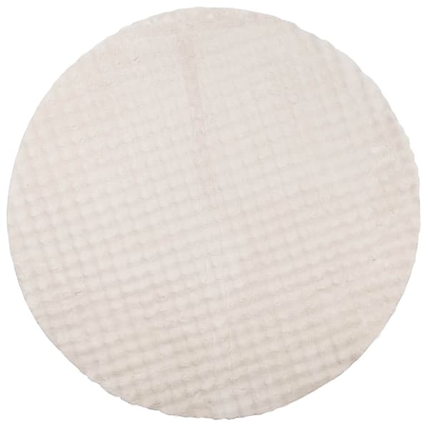 Områdesmattor Rund SIROLO Beige Ø 120 CM Polyester