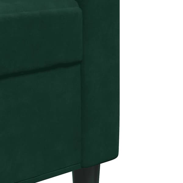 Soffa 2-sits mörkgrön 140 cm sammet