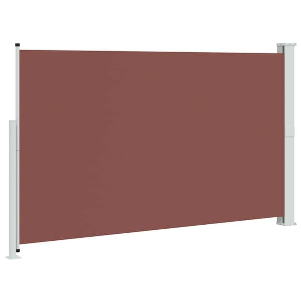 Infällbar sidomarkis 180x300 cm brun