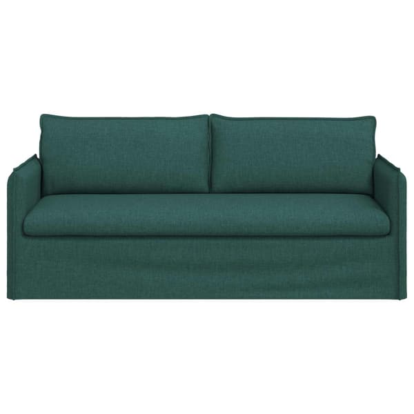 Soffa Mörkgrön 196 x 82 x 85 cm tyg